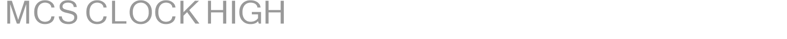 MCS CLOCK HIGH font preview
